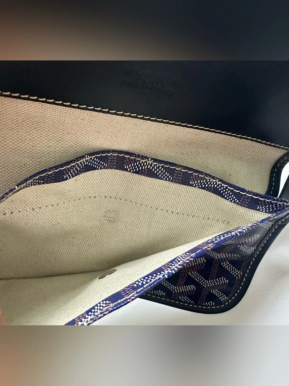 💙Authentic Goyard Saint Louis Pm Navy tote comes with the pouch